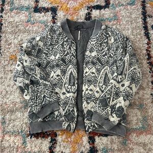 Free People Zip Up Quilted Jacket